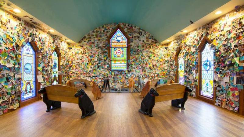 Interior of The Dog Chapel