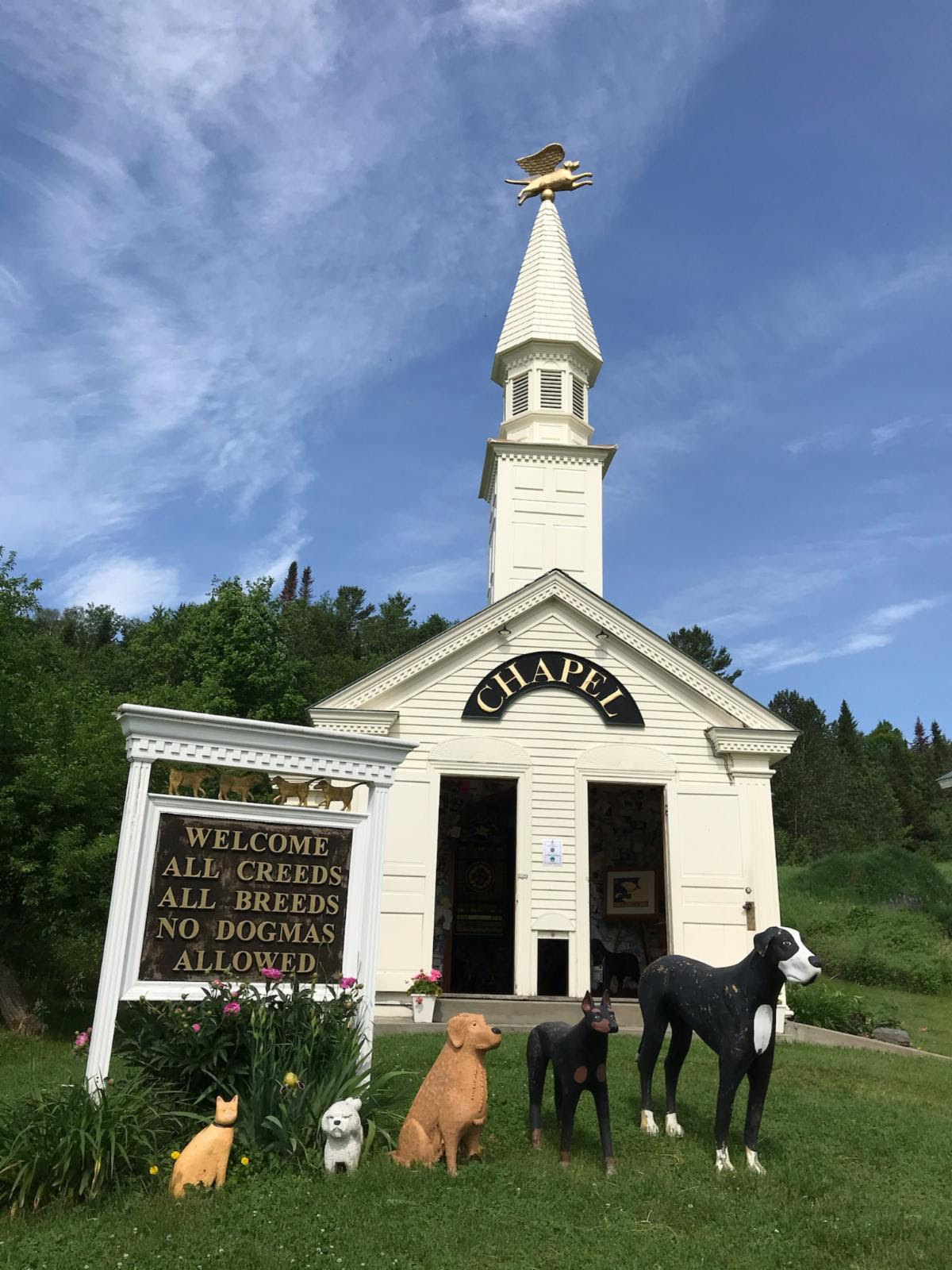 Dog Chapel with Angel Dog