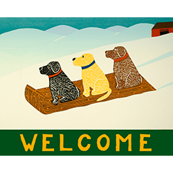 Dogs Welcome - Mat  Dog Mountain, VT - Stephen Huneck