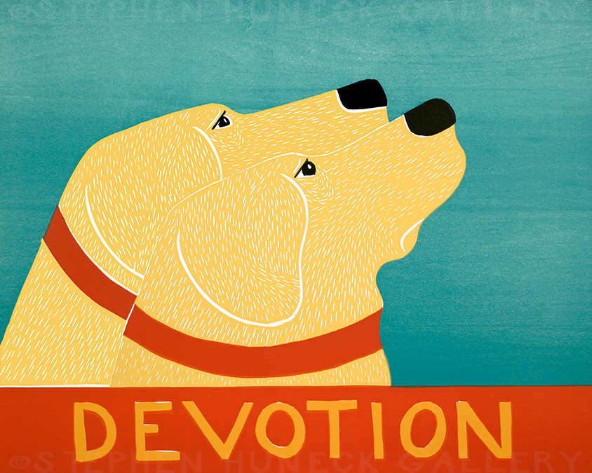 Devotion Giclee Print | Dog Mountain, VT - Stephen Huneck