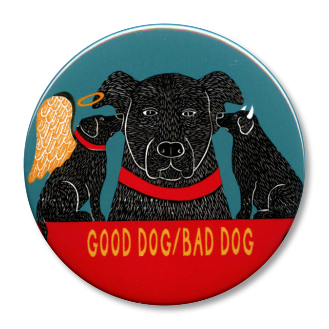 Good Dog/Bad Dog Round | Dog Mountain, VT - Stephen Huneck