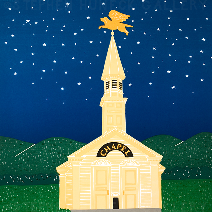 Dog Chapel Giclee Print | Dog Mountain, VT - Stephen Huneck