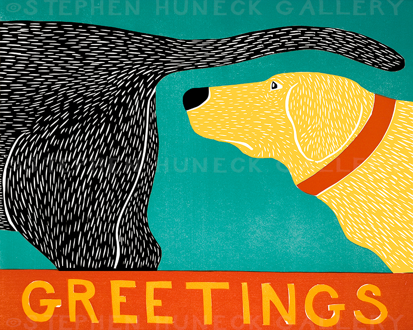 Greetings Giclee Print | Dog Mountain, VT - Stephen Huneck
