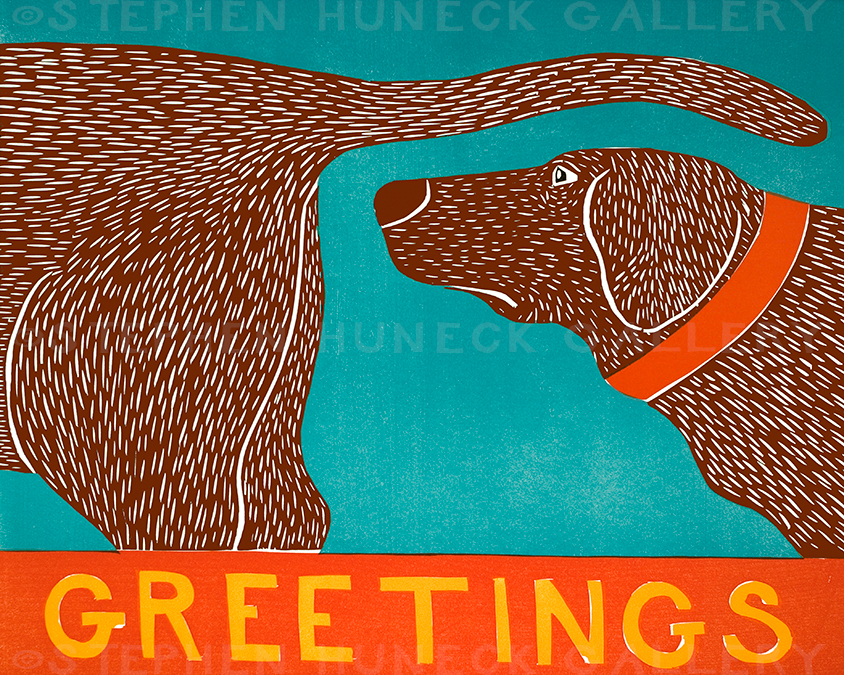 Greetings Giclee Print | Dog Mountain, VT - Stephen Huneck