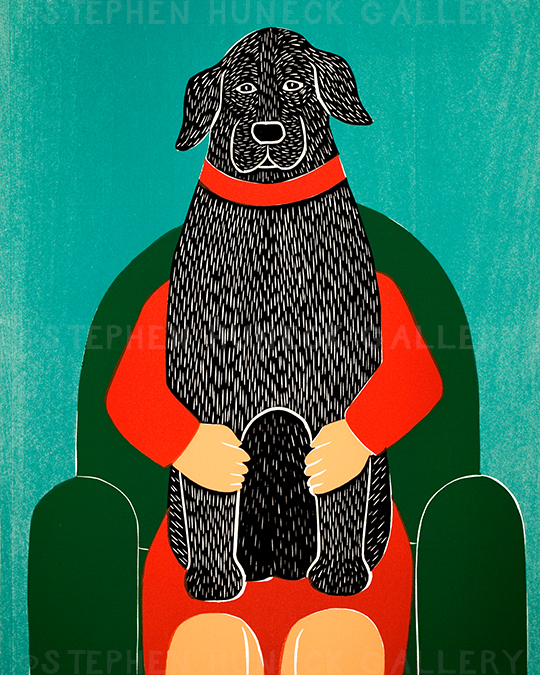 Lap Dog Giclee Print | Dog Mountain, VT - Stephen Huneck