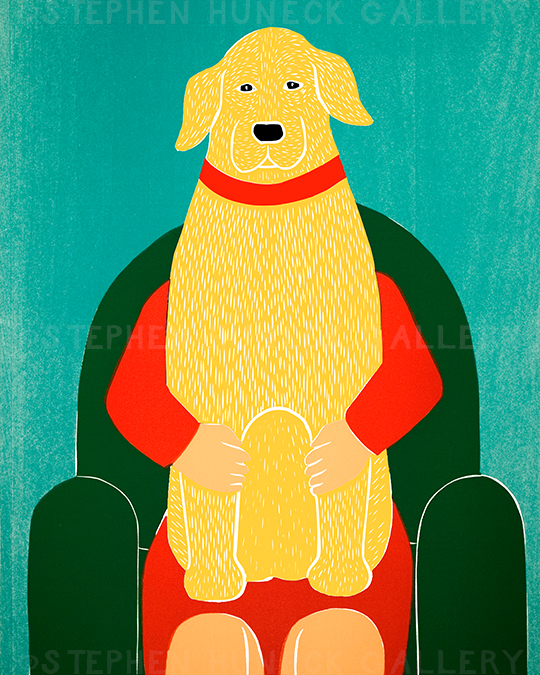 Lap Dog Giclee Print | Dog Mountain, VT - Stephen Huneck