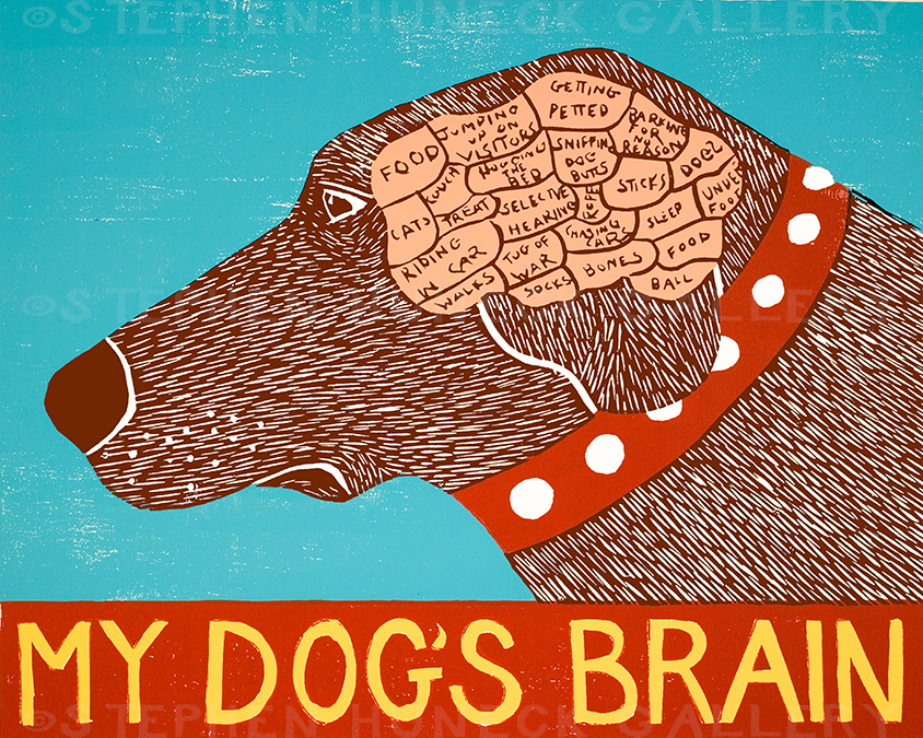 My Dog's Brain Giclee Print | Dog Mountain, VT - Stephen Huneck