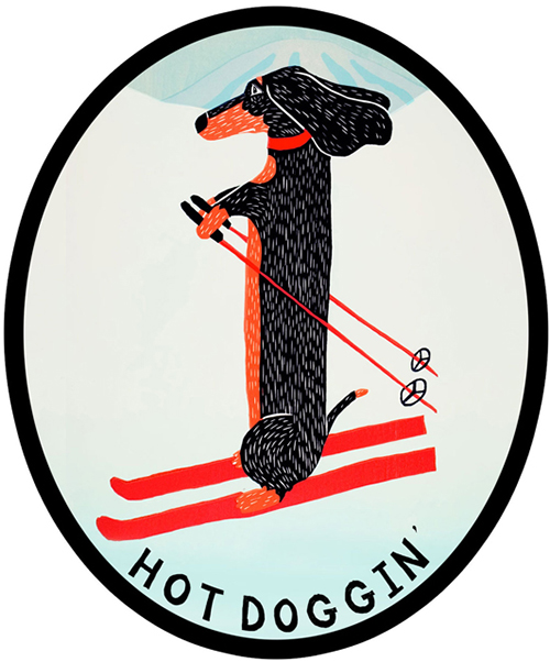 Hotdoggin' - Sticker Decal