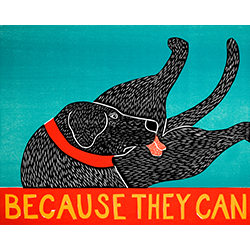 Because They Can - Original Woodcut