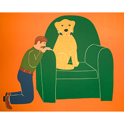 Begging for a Chair - Giclee Print