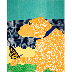 Butterfly-Golden - Giclee Print