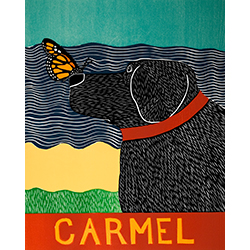 Butterfly-Carmel - Original Woodcut