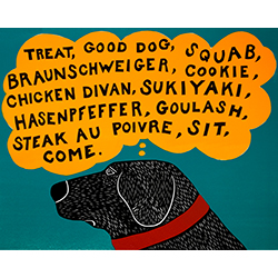 Dogs Can Only Learn a Few Words - Giclee Print
