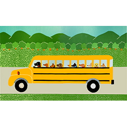 School Bus - Full Edition Print