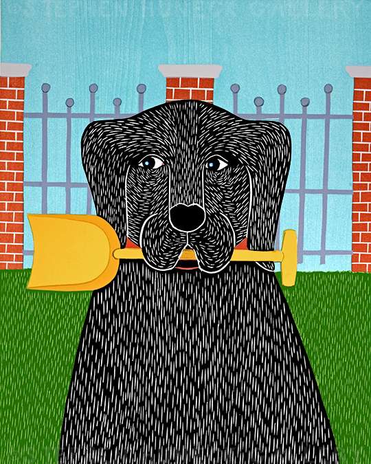 Sally & Her Shovel - Giclee Print