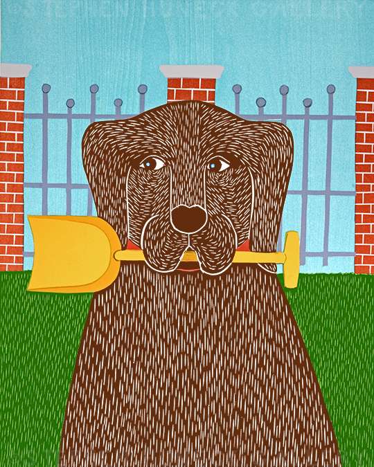 Sally & Her Shovel - Giclee Print - Image 3
