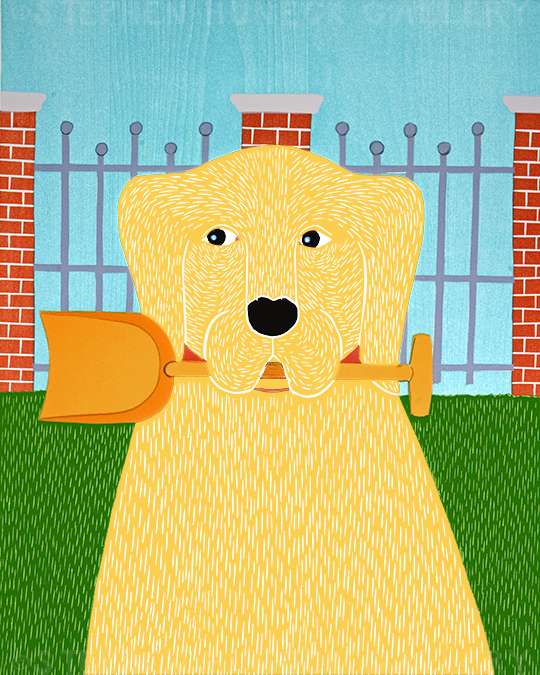 Sally & Her Shovel - Giclee Print - Image 2