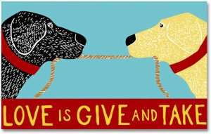 Love is Give and Take - Indoor Mat