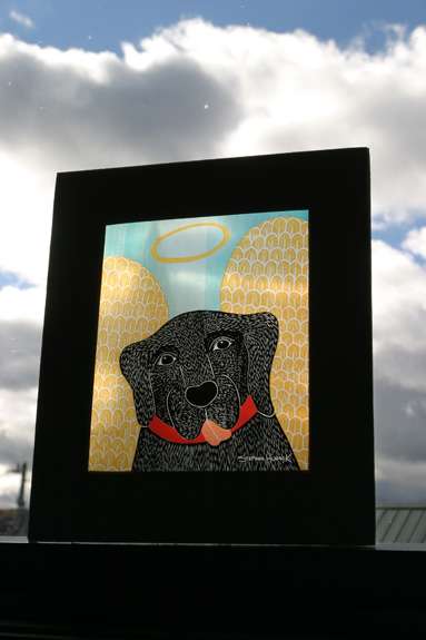 Angel Dog - Transparent Giclee