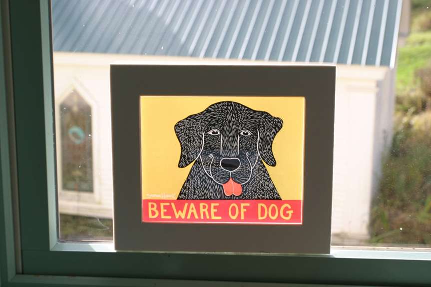 Beware of Dog - Transparent Giclee