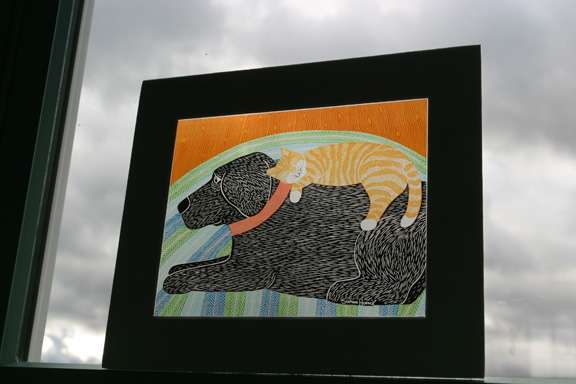 Catnap - Transparent Giclee