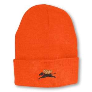 Orange Blaze Angel Dog Knit Hat