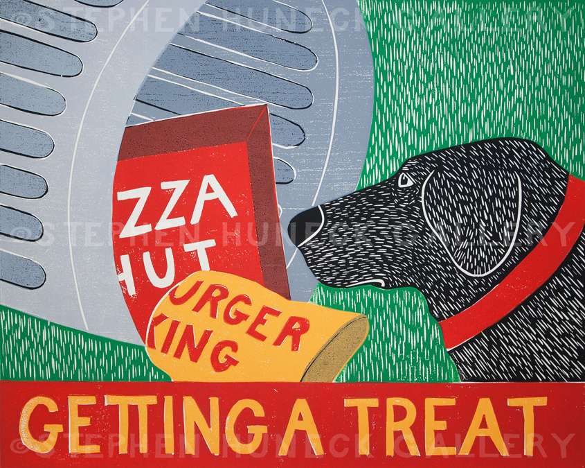 DISABLEDGetting a Treat-Garbage - Giclee Print