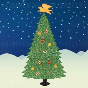 Angel Dog Tree - Giclee Print
