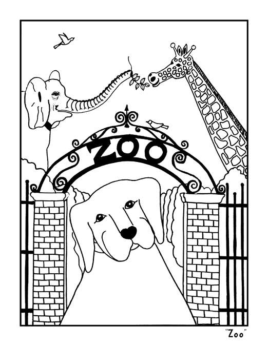 Sally Paints Dog Mountain - Coloring Book