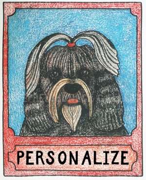 Shih Tzu - Customizable Crayon Giclee
