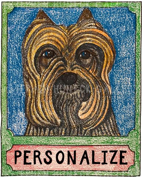 Yorkshire Terrier - Customizable Crayon Giclee