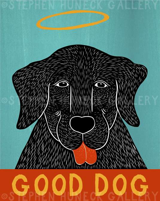 Good Dog-Happy Lab - Giclee Print