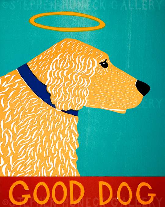 Good Dog-Golden - Giclee Print