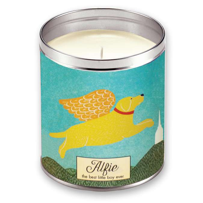 Angel Dog Personalized Memorial - Candle