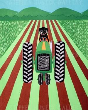 Farmer - Original Woodcut
