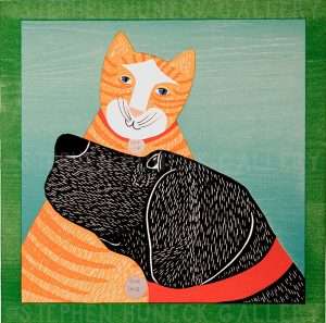Get Love, Give Love - Original Woodcut