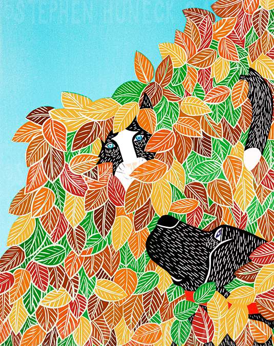 Hide and Seek-Autumn - Giclee Print