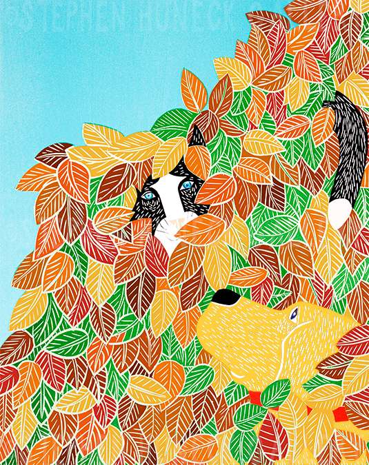 Hide and Seek-Autumn - Giclee Print
