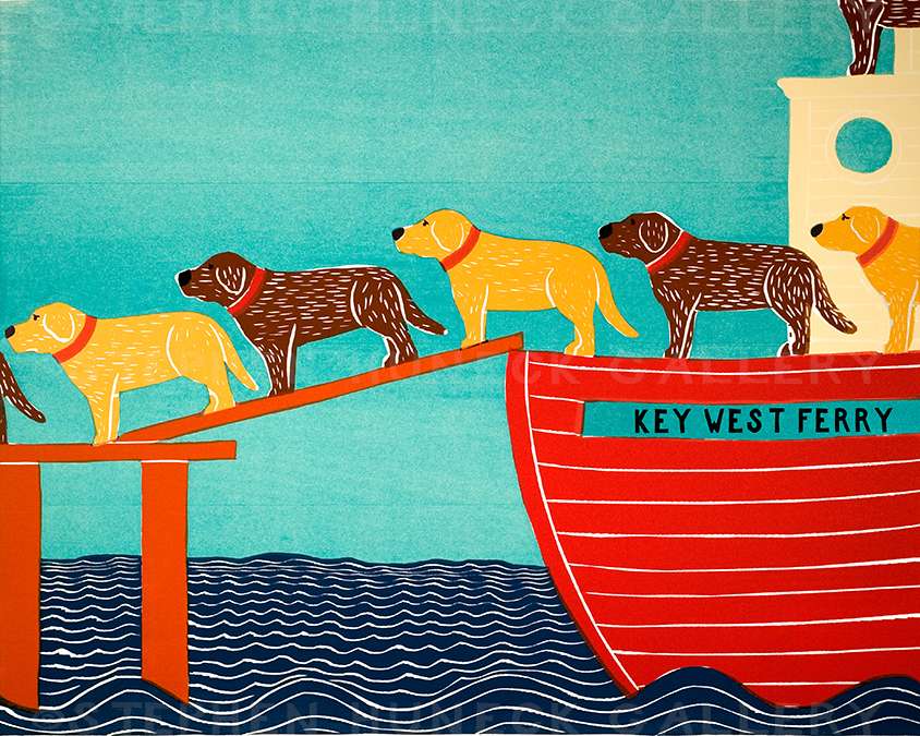 DISABLEDIsland Ferry-Key West - Giclee Print