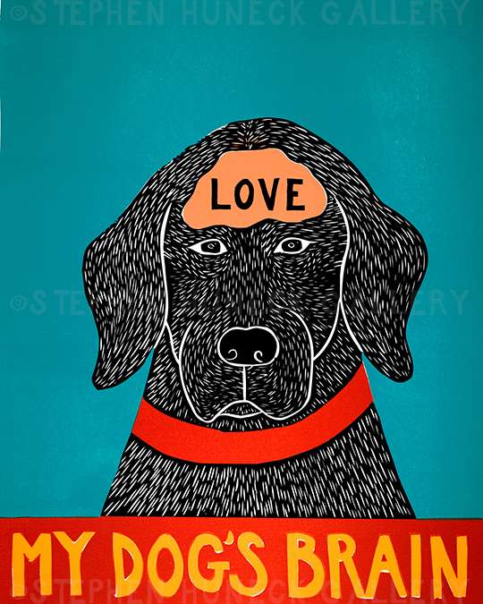 My Dog's Brain-LOVE - Giclee Print