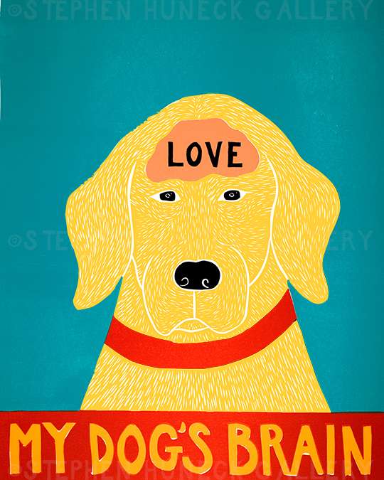 My Dog's Brain-LOVE - Giclee Print