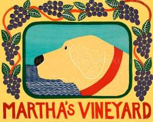 Martha's Vineyard Grapes - Original Woodcut