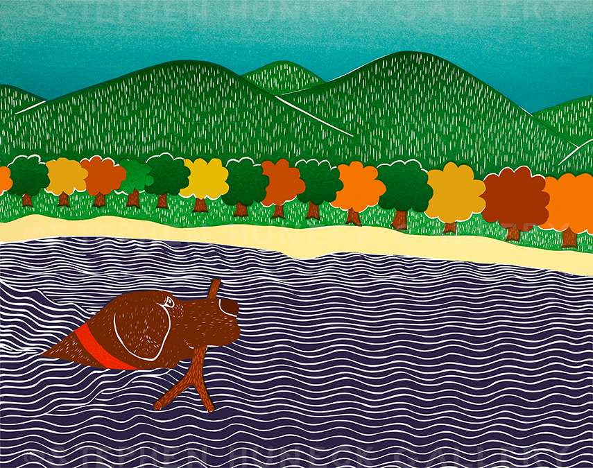I Like Sticks-Autumn - Giclee Print