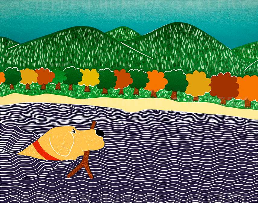 I Like Sticks-Autumn - Giclee Print