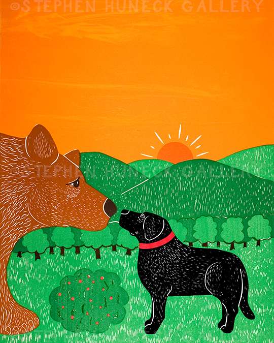 I Meet a Bear - Giclee Print