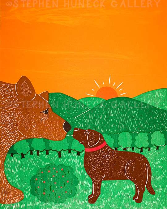 I Meet a Bear - Giclee Print