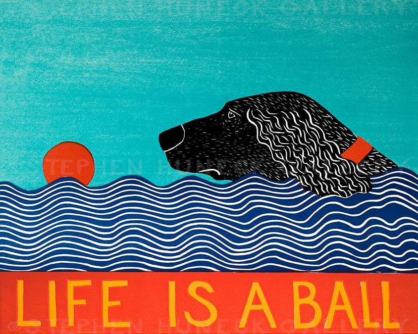 Life is a Ball-Golden - Giclee Print