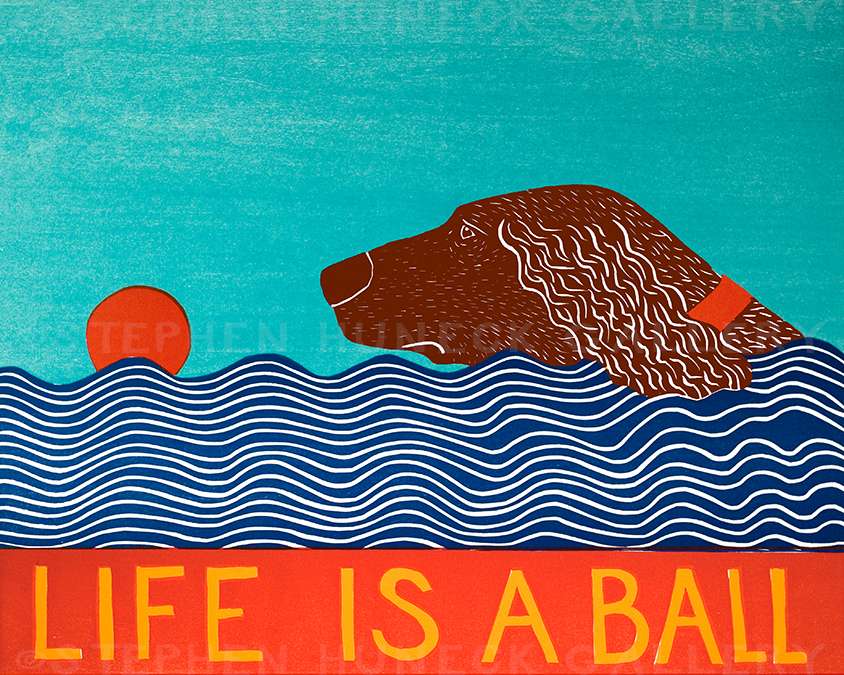Life is a Ball-Golden - Giclee Print