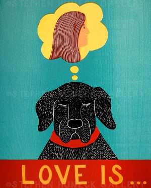 Love is... - Original Woodcut