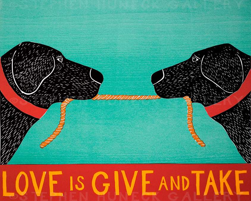Love is Give and Take - Giclee Print